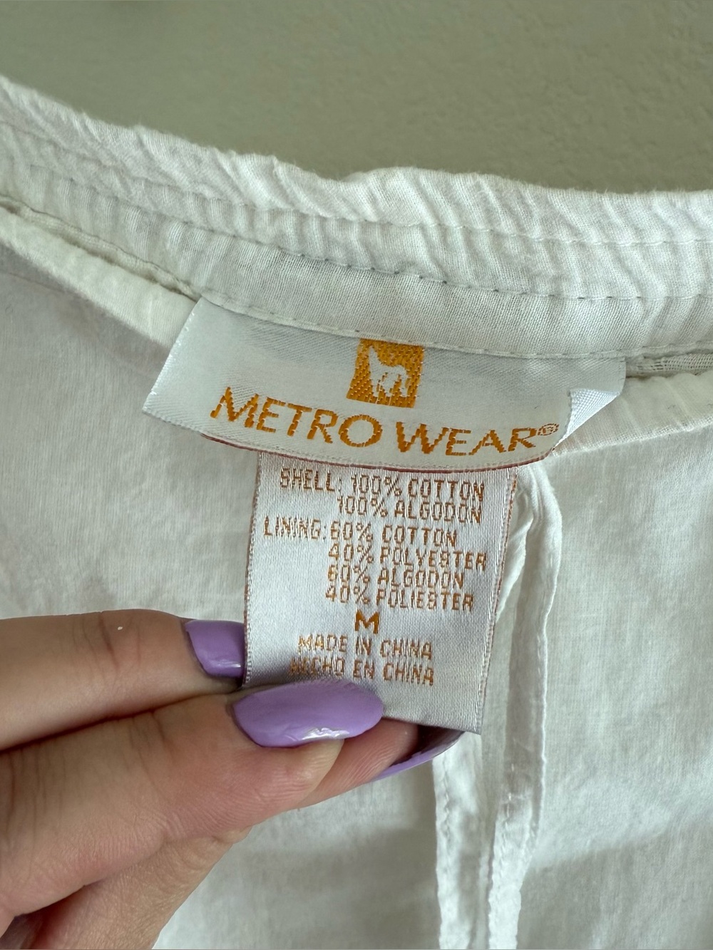 METRO WEAR Y2K Peasant Maxi midi Skirt White Floral Embroidery boho size L/XL - Picture 3 of 6